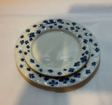 A 58 Pieces European Dinner Set Diamond Shape Rim with bleu by Rosenthal