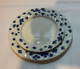 A 58 Pieces European Dinner Set Diamond Shape Rim with bleu by Rosenthal