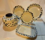 A 58 Pieces European Dinner Set Diamond Shape Rim with bleu by Rosenthal