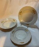 An Exquisite Set of 78 Pieces Porcelain  With Gold Roses by Rosenthal.