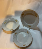 An Exquisite Set of 78 Pieces Porcelain  With Gold Roses by Rosenthal.