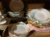 An Exquisite Set of 78 Pieces Porcelain  With Gold Roses by Rosenthal.