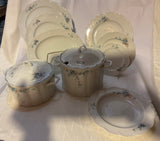 A Set of 50 Pieces Exquisite Porcelain With Flowering Branch by Rosenthal
