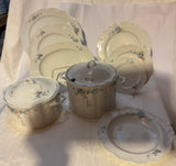 A Set of 50 Pieces Exquisite Porcelain With Flowering Branch by Rosenthal