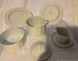A Set of 29 Pieces Exquisite Porcelain White, Called  White Gold
