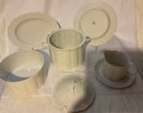 A Set of 29 Pieces Exquisite Porcelain White, Called  White Gold
