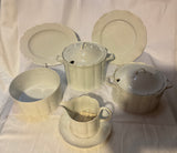 A Set of 29 Pieces Exquisite Porcelain White, Called  White Gold