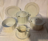 A Set of 29 Pieces Exquisite Porcelain White, Called  White Gold