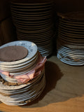 Exquisite 73 Pieces Set Porcelain  With  Gray Bouquet. by Rosenthal