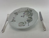 A Set 72 Pieces Exquisite Porcelain With Black Berries Branch by Rosenthal