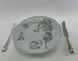 A Set 72 Pieces Exquisite Porcelain With Black Berries Branch by Rosenthal