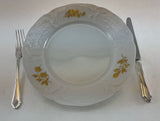 A Set of 79 Piece Exquisite Porcelain  With Gold Roses by Rosenthal.