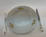 An Exquisite Set of 78 Pieces Porcelain  With Gold Roses by Rosenthal.