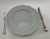A Set of 22 Pieces Exquisite Porcelain White, Called  White Gold.