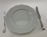 A Set of 22 Pieces Exquisite Porcelain White, Called  White Gold.