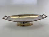 Art Nouveau Oval Centerpiece with Handles, Applied Border