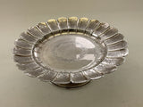Silver Tazza Fluted Border,  Embossed