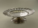 Silver Tazza Fluted Border,  Embossed