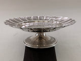 Silver Tazza Fluted Border,  Embossed