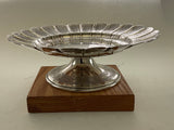 Silver Tazza Fluted Border,  Embossed