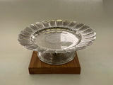 Silver Tazza Fluted Border,  Embossed