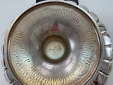 Silver Tazza Fluted Border,  Embossed