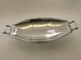 Art Nouveau Oval Centerpiece with Handles, Applied Border