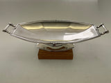 Art Nouveau Oval Centerpiece with Handles, Applied Border