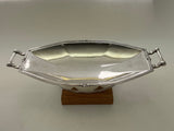 Art Nouveau Oval Centerpiece with Handles, Applied Border