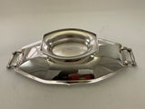 Art Nouveau Oval Centerpiece with Handles, Applied Border