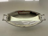 Art Nouveau Oval Centerpiece with Handles, Applied Border