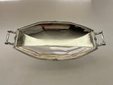 Art Nouveau Oval Centerpiece with Handles, Applied Border