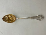 Silver Berry Spoon Partly Gilt , Chesterfield.