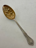 Silver Berry Spoon Partly Gilt , Chesterfield.
