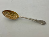 Silver Berry Spoon Partly Gilt , Chesterfield.