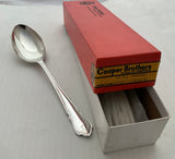 "Set of 12 Dessert Spoon, Du Barry "