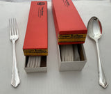 Set of 12 Dessert Spoon & Fork, Du Barry