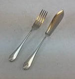 Complete European Cutlery Set for 12, including Fish Eaters & Serving Pieces 113 pieces. Georgian.