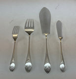Silver Plated Fish Servers: Serving Fork & Knife, Georgian.