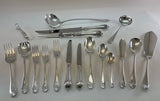 Complete European Cutlery Set for 12, including Fish Eaters & Serving Pieces 113 pieces. Georgian.