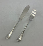 A Set of Fish : Fish Eaters & Fish Servers, 26 + 12 Spoons = 38 pieces, Rattail