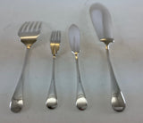 The Finest, Silver Plated Pair Fish Servers, Fish Serving Fork & Fish Serving Knife, Rattail .
