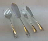 Complete European Cutlery Set for 12, including Fish Eaters & Serving Pieces 132 pieces. 