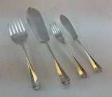 A Set of Fish : Fish Eaters & Fish Servers, 26 + 12 Spoons = 38 pieces, Rattail