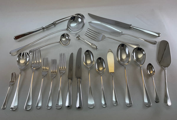 Complete European Cutlery Set for 12, including Fish Eaters & Serving Pieces 132 pieces. 
