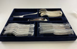 A Set of Fish : Fish Eaters & Fish Servers, 26 + 12 Spoons = 38 pieces, Rattail