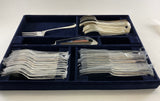 A Set of Fish : Fish Eaters & Fish Servers, 26 + 12 Spoons = 38 pieces, Rattail