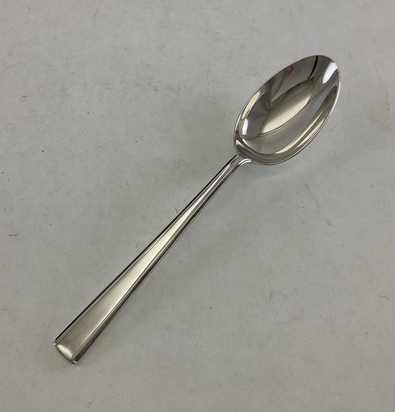 The Finest, Silver Plated Dessert Spoon, Leighton.