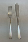 The Finest, Silver Plated 1 Pair Fish Eaters, Fish Fork &amp; Fish Knife, Leighton.