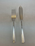 The Finest, Silver Plated 1 Pair Fish Eaters, Fish Fork &amp; Fish Knife, Leighton.